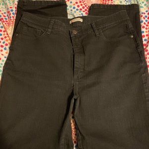 Straight Leg Black Jeans